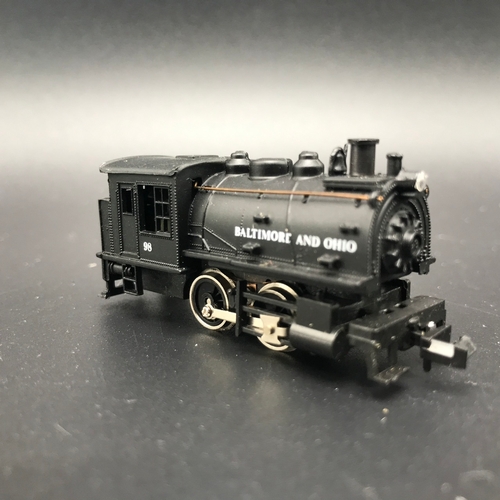 244 - Two 'N gauge' Steam Locomotives, Tested Runners, Bachmann 52662 Dockside 0-4-0 Switcher Baltimore & ... 