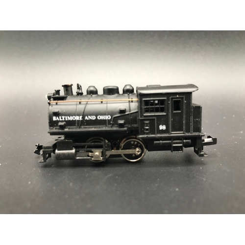 245 - Two 'N gauge' Steam Locomotives, Tested Runners, Bachmann 52662 Dockside 0-4-0 Switcher Baltimore & ... 