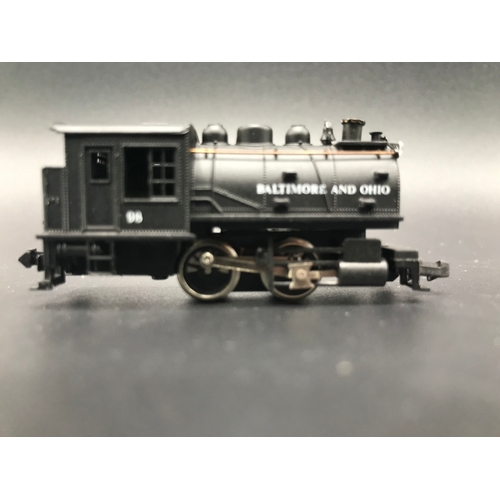 245 - Two 'N gauge' Steam Locomotives, Tested Runners, Bachmann 52662 Dockside 0-4-0 Switcher Baltimore & ... 