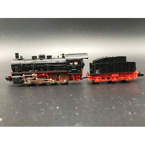 245 - Two 'N gauge' Steam Locomotives, Tested Runners, Bachmann 52662 Dockside 0-4-0 Switcher Baltimore & ... 