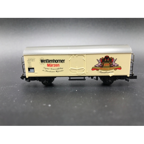 254 - Arnold N Gauge 0158 Biere Tire Brauerstolz 8 Wagon Set, Adler, Barn, Hirsch, Lamb, Lowen, Ochsen, Wo... 