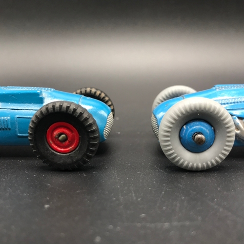 514 - Two Dinky Talbot Lago Racing Cars, Dinky 230 with Red Hubs Black Tyres, other Dinky 23K with Blue Hu... 