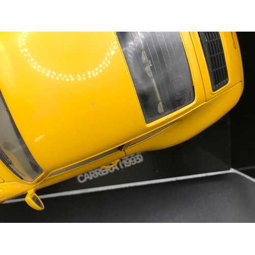 504 - Three Burago 1:18 Porsche' in Boxes, includes 356B Cabriolet (1961) marks to door shown, 356B Coupe ... 