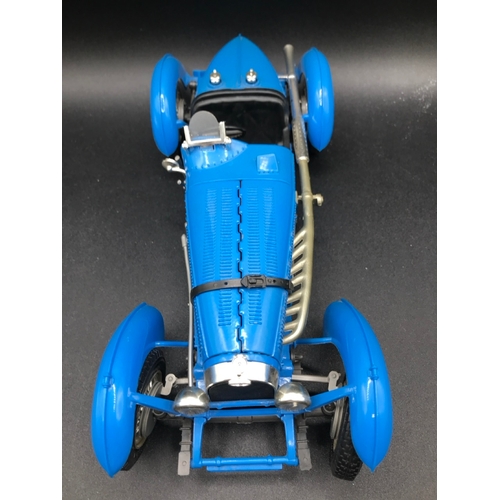 510 - Three 1:18 Burago un-boxed open-top Sports cars, Jaguar 'E' (1961), Bugatti Type '59' (1934), Jaguar... 