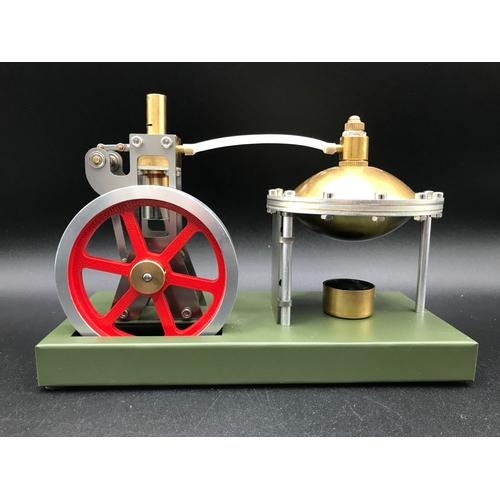 3 - Enjomor Assembly Vertical Hero's Steam Engine Model with Boiler (Pre-Assembled) - Good (1) 750g