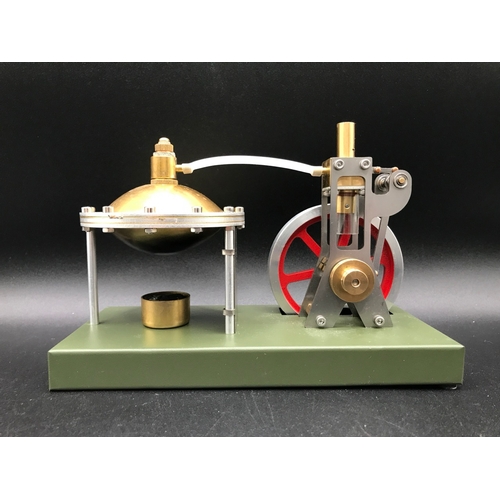 3 - Enjomor Assembly Vertical Hero's Steam Engine Model with Boiler (Pre-Assembled) - Good (1) 750g