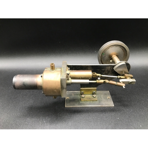 4 - Direct Heat Static Steam Engine, Appears Hand-made, approx 22cm length - Good (1) 950g