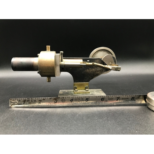 4 - Direct Heat Static Steam Engine, Appears Hand-made, approx 22cm length - Good (1) 950g