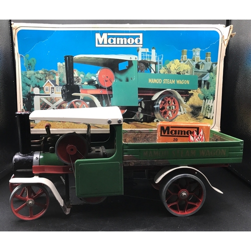 9 - Mamod Steam Wagon SW1 in Green with Box, Accessories as shown - Wagon Fair, Box Poor (1) 3000g