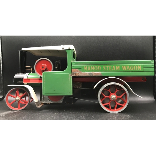 9 - Mamod Steam Wagon SW1 in Green with Box, Accessories as shown - Wagon Fair, Box Poor (1) 3000g