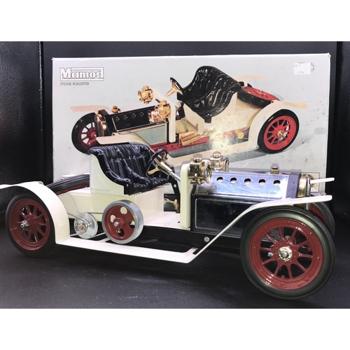 14 - Mamod Steam Roadster SA1 with Box, Accessories as shown, Seat loose - Good (1) 2500g