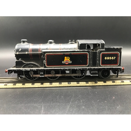 95 - Two Dublo 3-Rail Locomotives both Tested Runners, Black British Railways 2-8-0 No.48158 with tender ... 