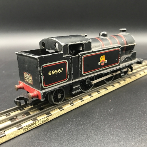 95 - Two Dublo 3-Rail Locomotives both Tested Runners, Black British Railways 2-8-0 No.48158 with tender ... 