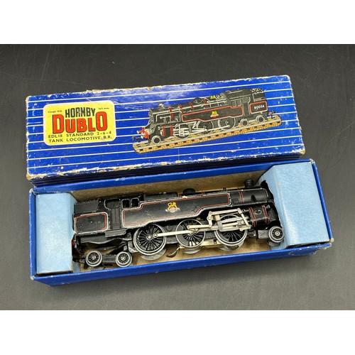 101 - Two 3-Rail Locomotives both Tested Runners, Dublo EDL18 Class 4MT Standard 2-6-4T in BR Black No.800... 