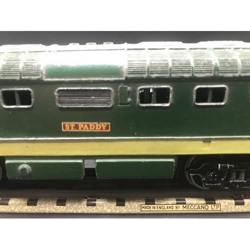 110 - Three Dublo 3-Rail Locomotives, Class 55 Deltic St Paddy Co-Co No.D9001 Tested Non-Runner (Fair), to... 