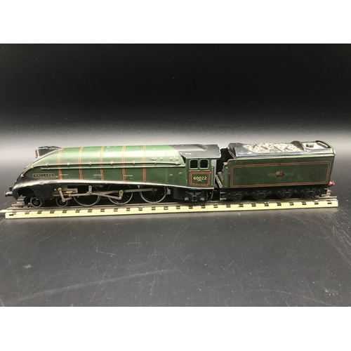 111 - Three Dublo 3-Rail Locomotives, EDL11 Class A4 4-6-2 'Mallard' in BR green No.60022 Tested Non-Runne... 