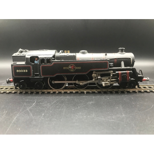 141 - Wrenn W2218 2-6-4 BR Lined Black Standard Tank OO Locomotive No.80033, Tested Runner, Box (Fair), In... 