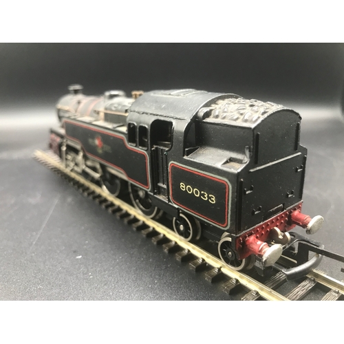 142 - A Boxed Wrenn W2218 2-6-4 BR Lined Black Standard Tank OO Locomotive No.80033, Tested Runner, Box No... 