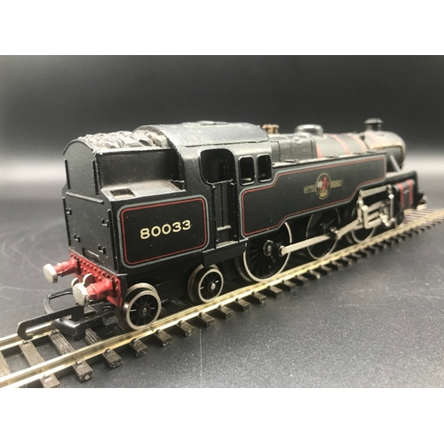 142 - A Boxed Wrenn W2218 2-6-4 BR Lined Black Standard Tank OO Locomotive No.80033, Tested Runner, Box No... 