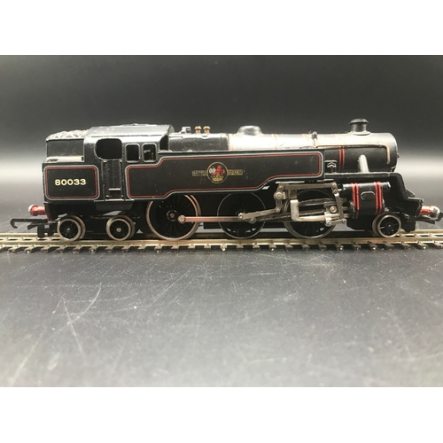 142 - A Boxed Wrenn W2218 2-6-4 BR Lined Black Standard Tank OO Locomotive No.80033, Tested Runner, Box No... 