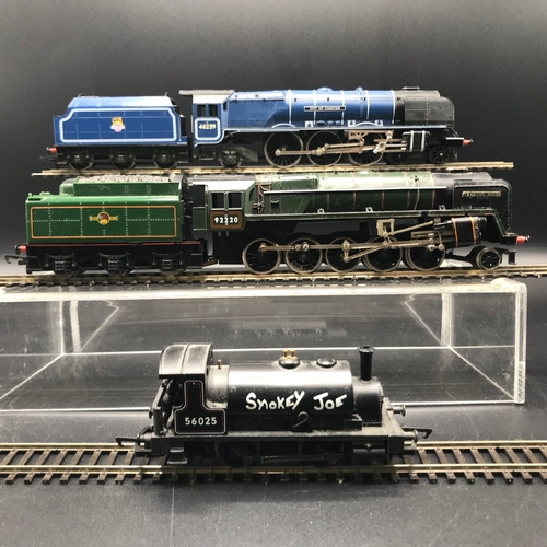 150 - Three 'OO' Hornby Steam Locomotives, Tested Runners, Hornby R208-Coronation Coronation Class 8P 4-6-... 