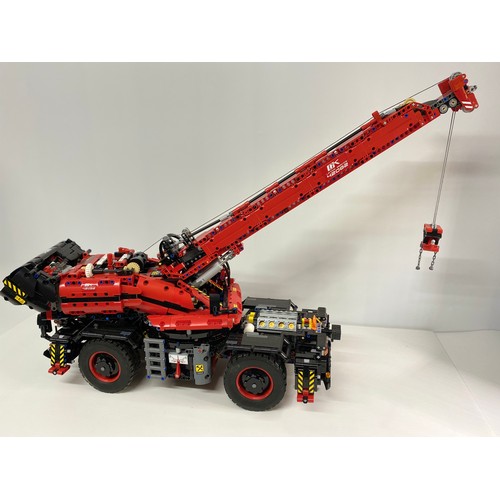 767 - LEGO TECHNIC 42082 Rough Terrain Crane. The largest and tallest LEGO Technic crane to date, pre-Augu... 