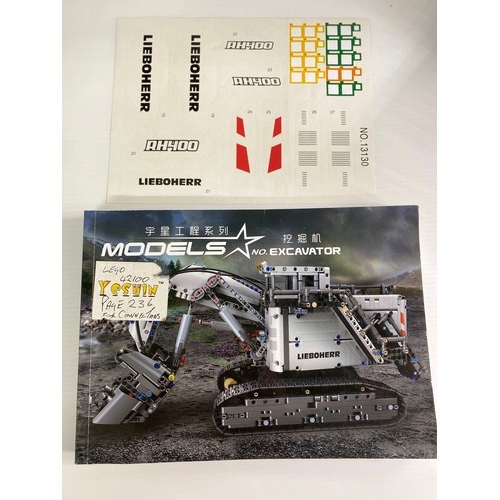 770 - Modelstar 13130 Liebherr R 9800 Excavator Compatible 42100. This set comes built with instructions N... 