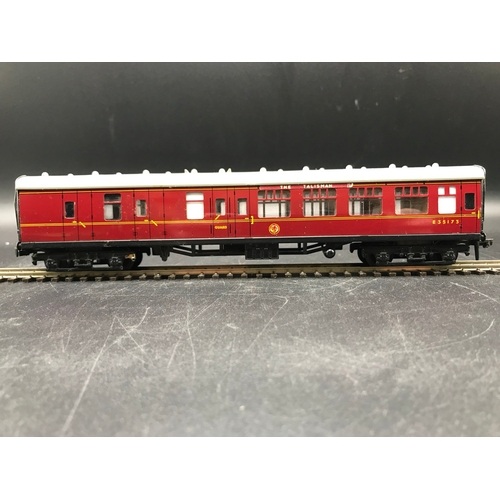 171 - Two 'OO' Triang Royal Mail Wagons plus Two Dublo Coaches, Lima Coach and Triang Table Top 'TT' gauge... 