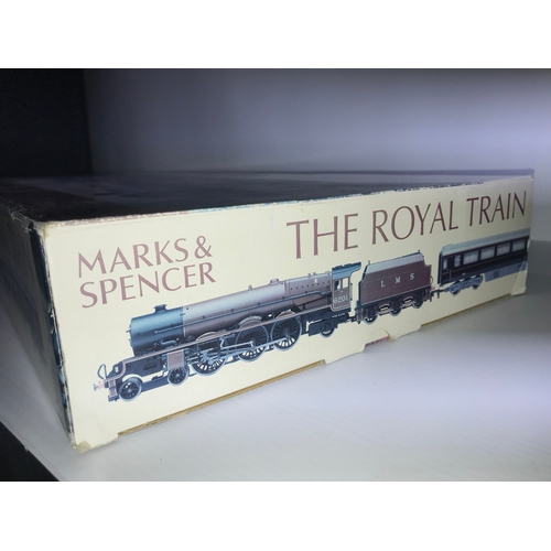 125 - Boxed Hornby Marks & Spencer R1045 The Royal Train train set complete with Princess Elizabeth Locomo... 