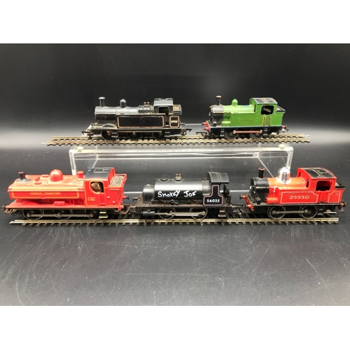 188 - Five OO Steam Locomotives, three Tested Runners being Triang London Transport 0-6-0T (L90) (Fair), H... 