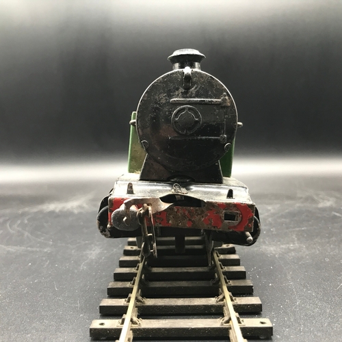 33 - Hornby O Gauge Clockwork Type 101 Tank LNER RN:460 Green without key - Fair (1) 500g