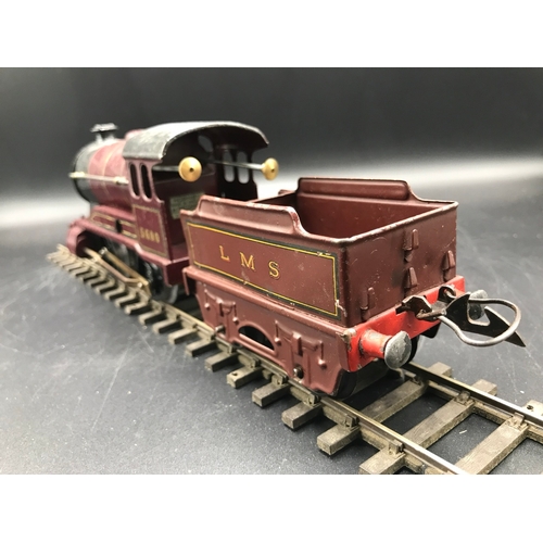 35 - Hornby Meccano 0 Gauge 0-4-0 Type 501 Loco & Tender LMS Maroon No.5600 with key, Loco with Box (Fair... 