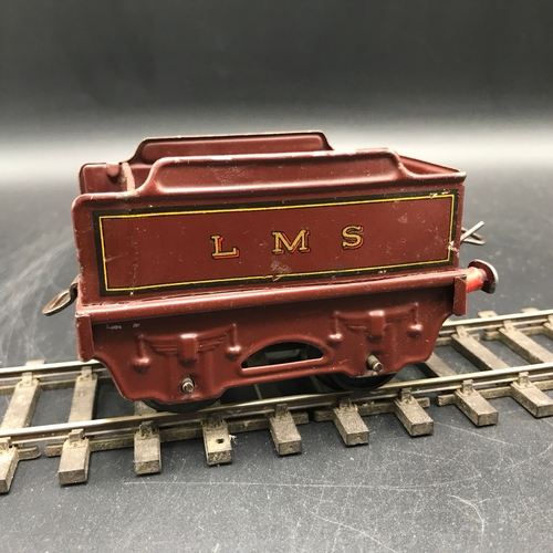 35 - Hornby Meccano 0 Gauge 0-4-0 Type 501 Loco & Tender LMS Maroon No.5600 with key, Loco with Box (Fair... 