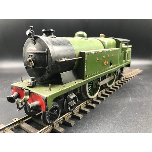 37 - Hornby O Gauge Clockwork No.2 Special Tank LNER 1784 4-4-2 and tender Lined Green without key - Fair... 