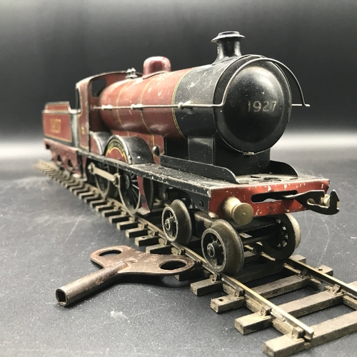 31 - Bassett Lowke London & Northampton O Gauge Clockwork 'Duke of York' LMS 1927 4-4-0 and tender in Bro... 