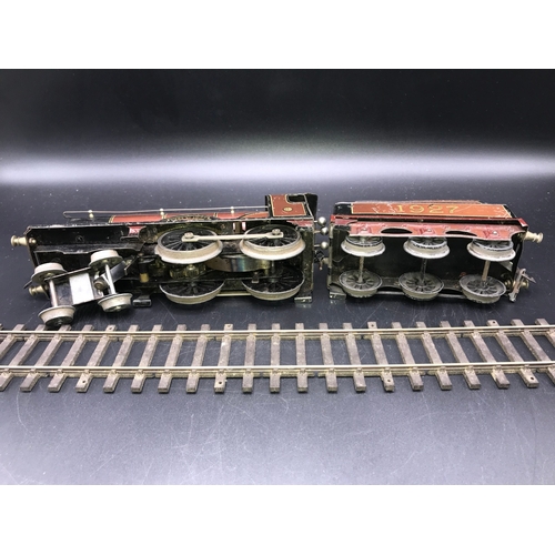 31 - Bassett Lowke London & Northampton O Gauge Clockwork 'Duke of York' LMS 1927 4-4-0 and tender in Bro... 