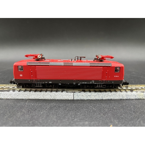 255 - N gauge, Roco BR 112-153-2 electric locomotive of DB, Tested Runner, Lights, Case no lid, Instructio... 