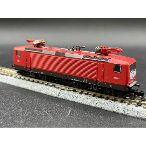 255 - N gauge, Roco BR 112-153-2 electric locomotive of DB, Tested Runner, Lights, Case no lid, Instructio... 