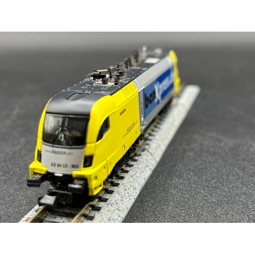 263 - N gauge, HobbyTrain Siemens Dispolok ES64 Electric Locomotive BoxXpress.de livery, Tested Runner, Li... 