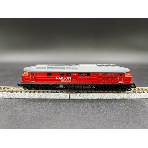 266 - N gauge, Brawa 61004 BR 232 675-9 Epoche V Diesel Loco, Tested Runner, Lights, Original Box (Good) -... 