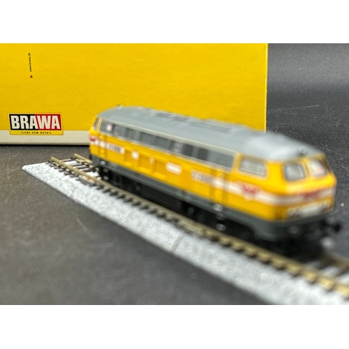 268 - N gauge, Brawa 61201 BR 216 H.F.Wiebe 216 032-3 Epoche V, Tested Runner, Lights, Original Box/Case (... 