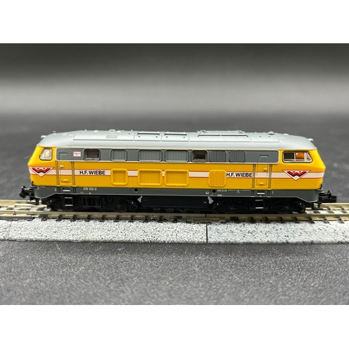 268 - N gauge, Brawa 61201 BR 216 H.F.Wiebe 216 032-3 Epoche V, Tested Runner, Lights, Original Box/Case (... 