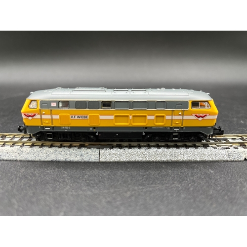 268 - N gauge, Brawa 61201 BR 216 H.F.Wiebe 216 032-3 Epoche V, Tested Runner, Lights, Original Box/Case (... 