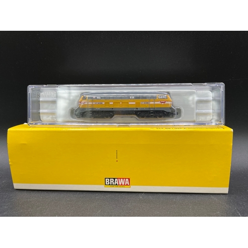 268 - N gauge, Brawa 61201 BR 216 H.F.Wiebe 216 032-3 Epoche V, Tested Runner, Lights, Original Box/Case (... 