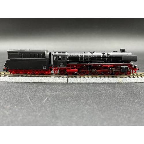 271 - N gauge, Fleischmann Piccolo UEF 01 1066 4-6-2 Steam locomotive with 10-wheel tender, Tested Runner,... 