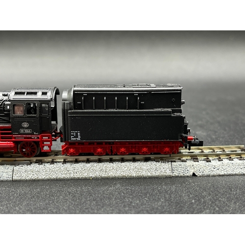 271 - N gauge, Fleischmann Piccolo UEF 01 1066 4-6-2 Steam locomotive with 10-wheel tender, Tested Runner,... 