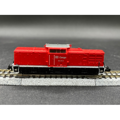 272 - Two N gauge locomotives, Brawa Diesel Locomotive BR 204 274-5 DB Cargo Bo-Bo (Fair) unboxed and Mini... 