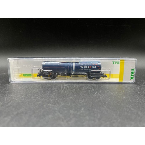 277 - Sixteen 'N' Gauge Wagons from Fleischmann, Roco, Arnold, Trix (some incorrect boxes, one without lid... 