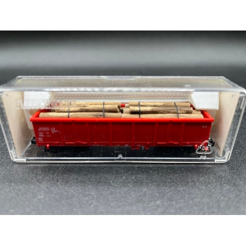 277 - Sixteen 'N' Gauge Wagons from Fleischmann, Roco, Arnold, Trix (some incorrect boxes, one without lid... 