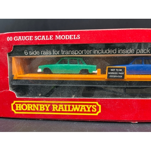 195 - Original 10 Hornby boxed and undisturbed from packaging R413 Operating LMS Mail Coach, R126 Car Tran... 